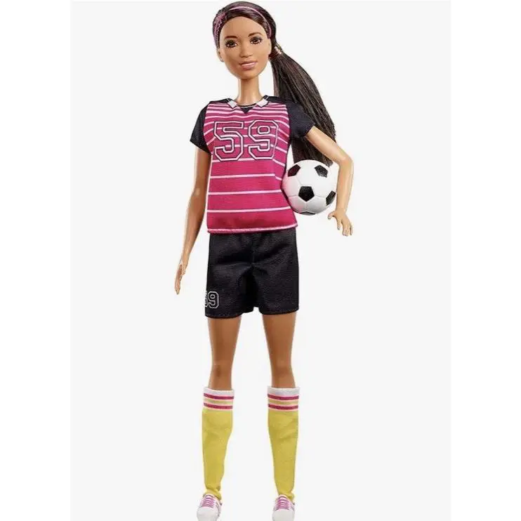 Barbie 60th Anniversary Soccer Athlete Player You Can Be Anything Doll