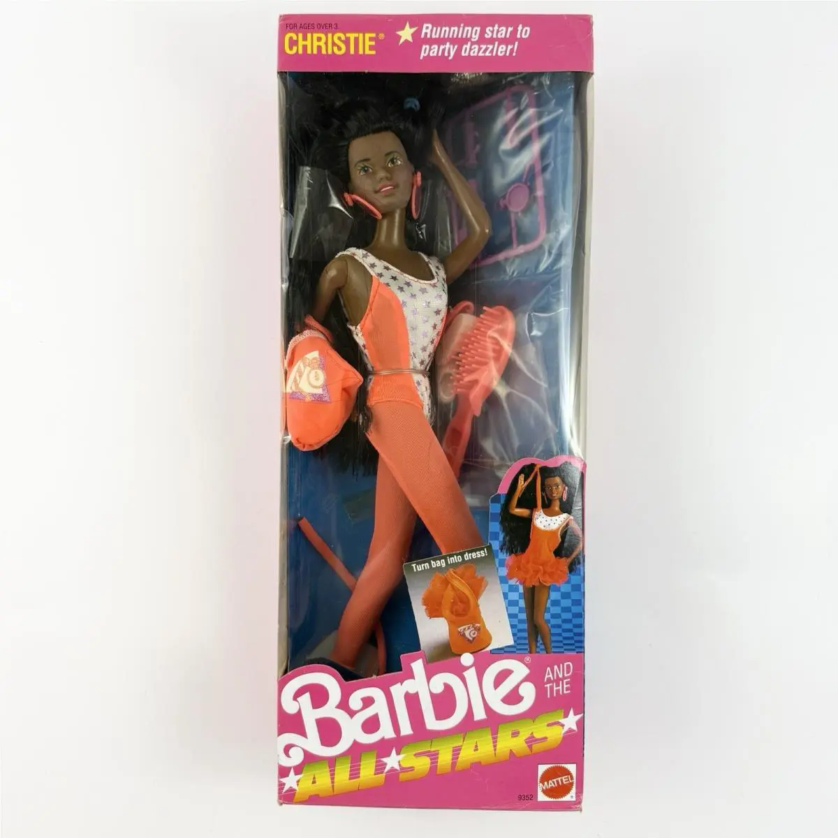 Barbie and The All Stars: Christie Running Star Party Dazzler 1989 Mattel 9352