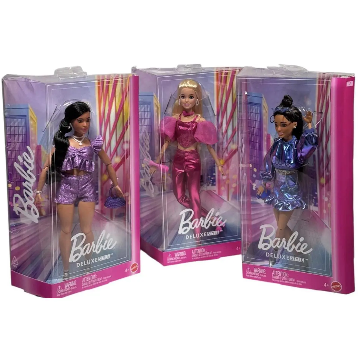 2025 Barbie Deluxe Style Set Of 3 5 JFP40 7 JFP42 8 43 Glamour Bundle