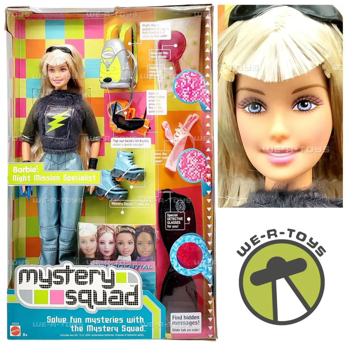 Mystery Squad Barbie Night Mission Specialist Doll 2002 Mattel 54222