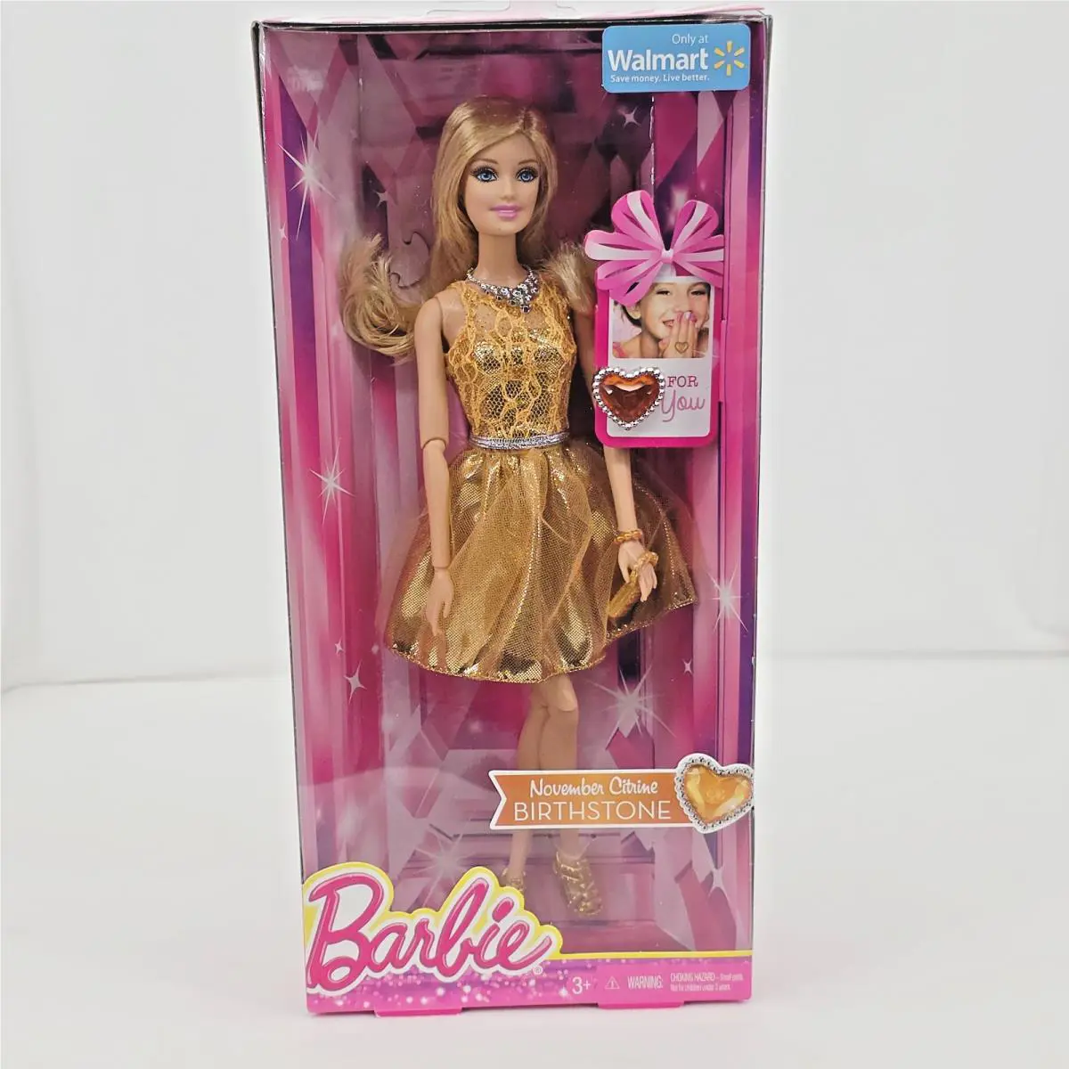 2014 Barbie November Citrine Birthstone Nrfb Mattel CDK16 CDK19