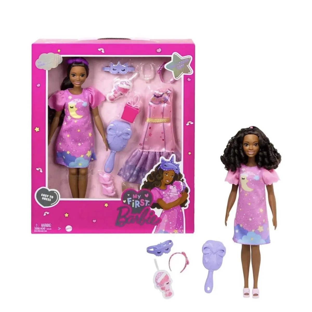 Mattel Barbie Doll For Preschoolers My First Barbie Brooklyn HMM67