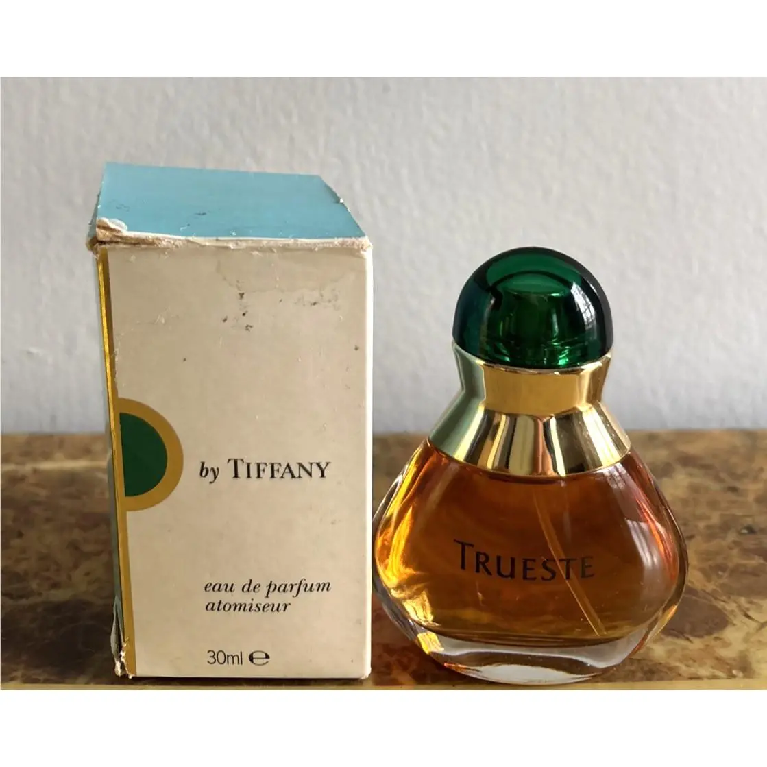 Vintage - Trueste by Tiffany 1 / 1.0 oz / 30ml Edp Spray Women Perfume Dmg`d Box