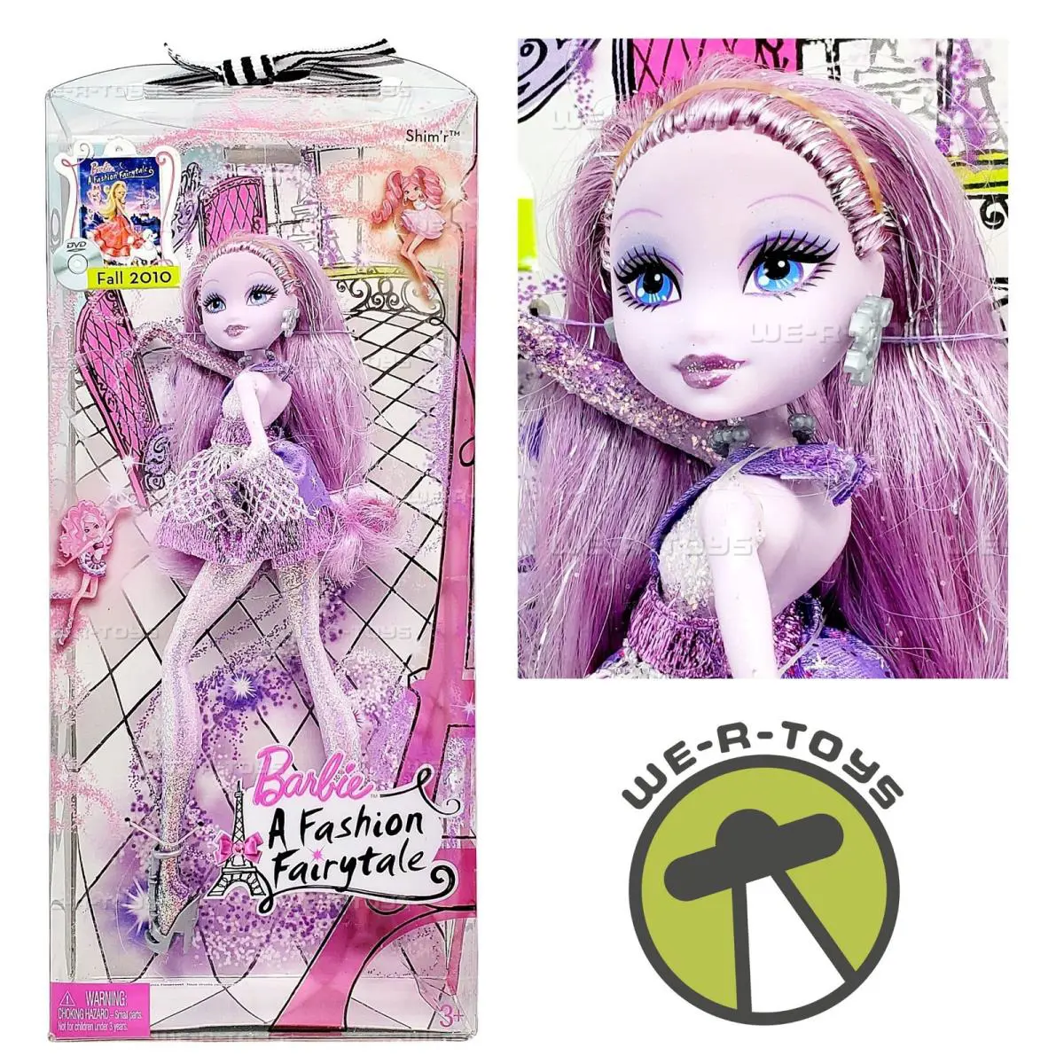 Barbie A Fashion Fairytale Flairies Shim`r Doll 2009 Mattel T2566