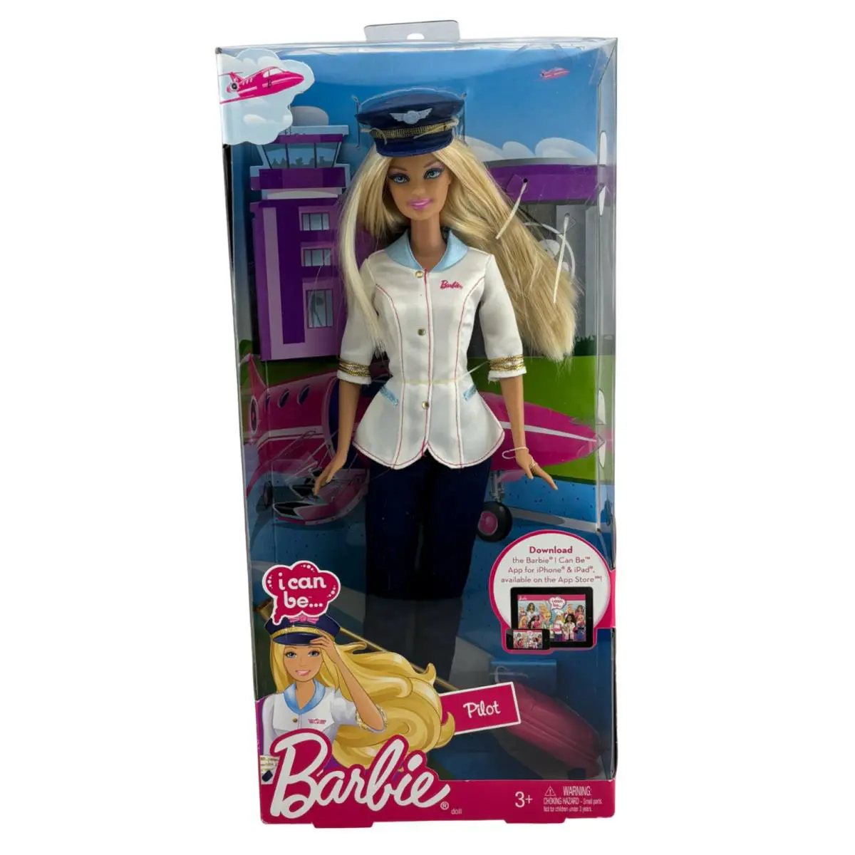 Barbie I Can Be An Airline Pilot Mattel 2011 Doll W3739 Nrfb