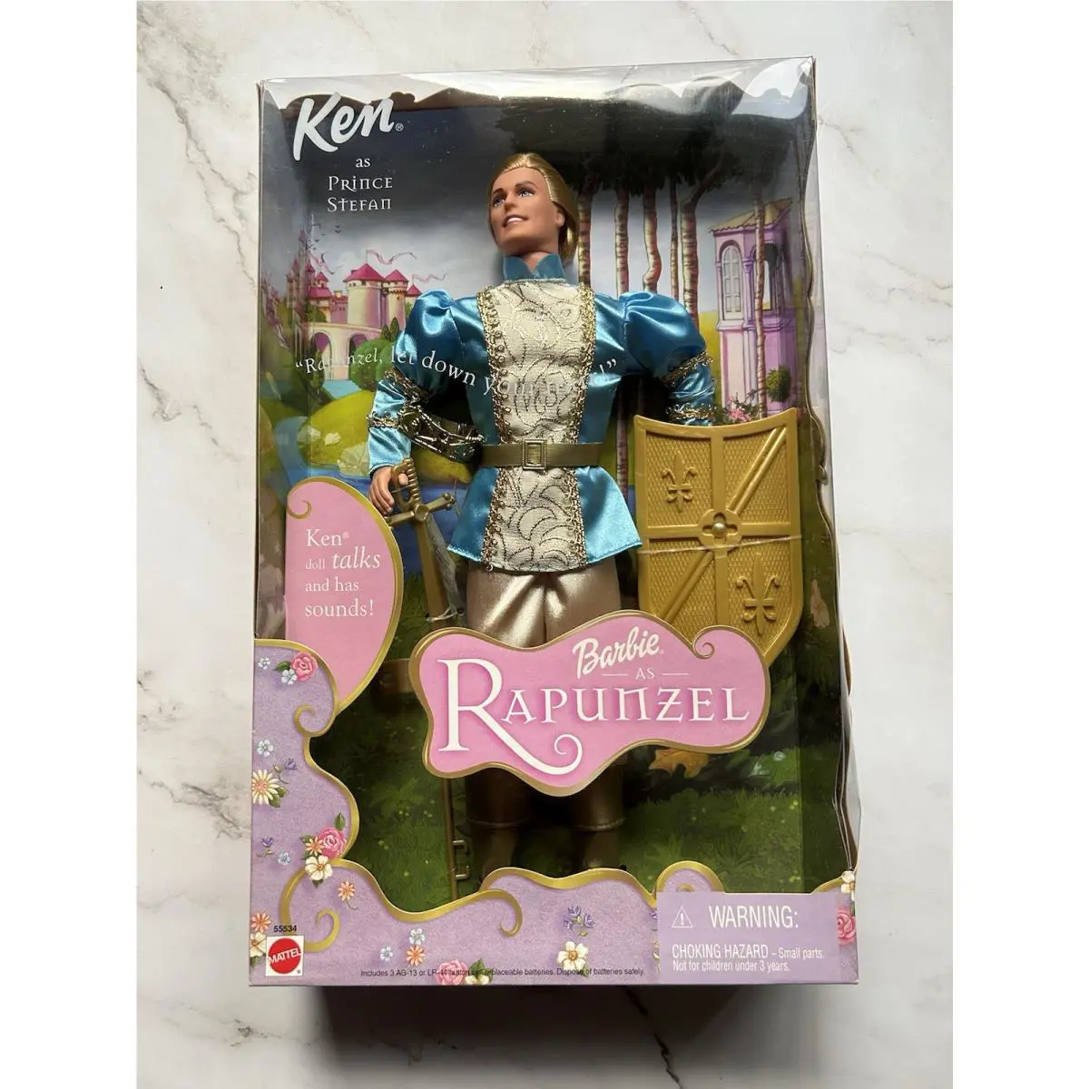 Mattel 2001 Ken As Prince Stefan Rapunzel Barbie Doll