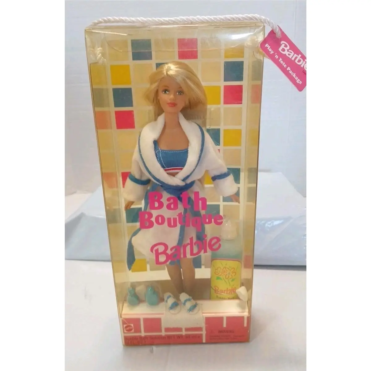 Bath Boutique Barbie Doll with Bubble Bath 1998 Mattel 22357 Blonde Barbie