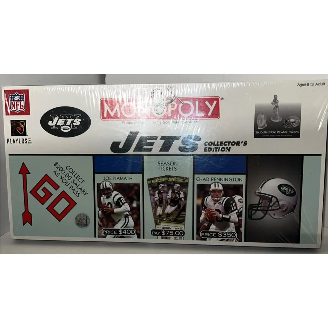 York Jets Monopoly Nfl Collector`s Edition Board Game 2004
