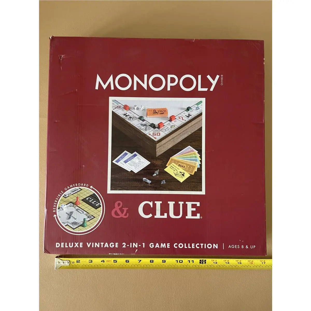 Monopoly Clue Deluxe Vintage 2-in-1 Game Collection 1458335