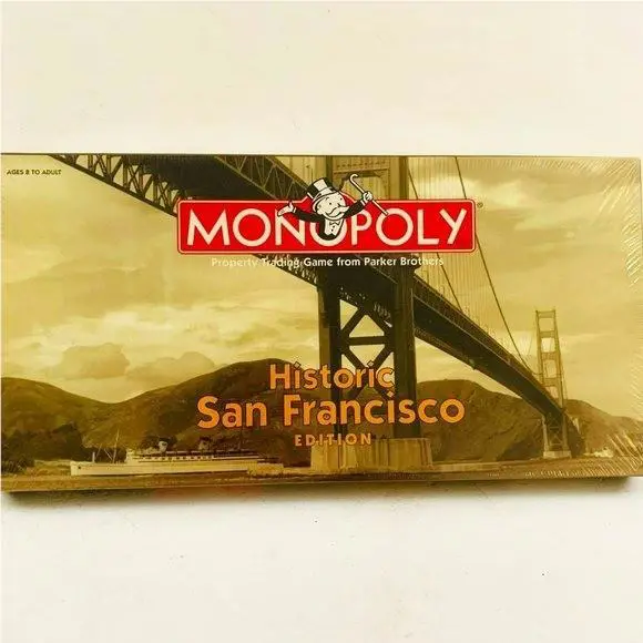 Vintage Monopoly Historic San Francisco Edition Board Game Hasbro