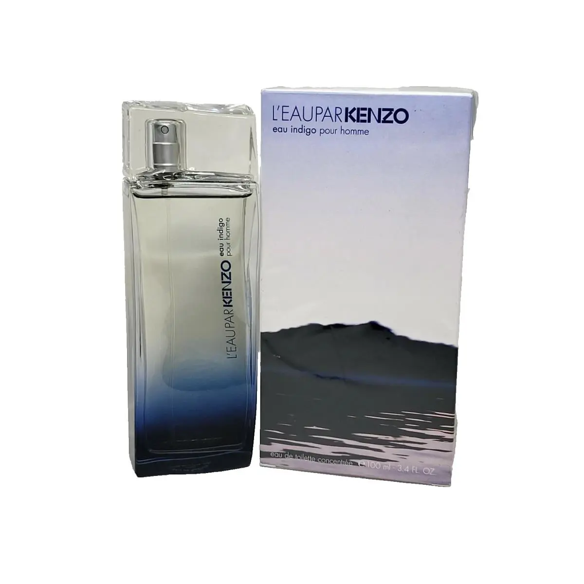 L`eau Par Kenzo Eau Indigo Pour Homme 3.4 oz Edt 100ml Concentree