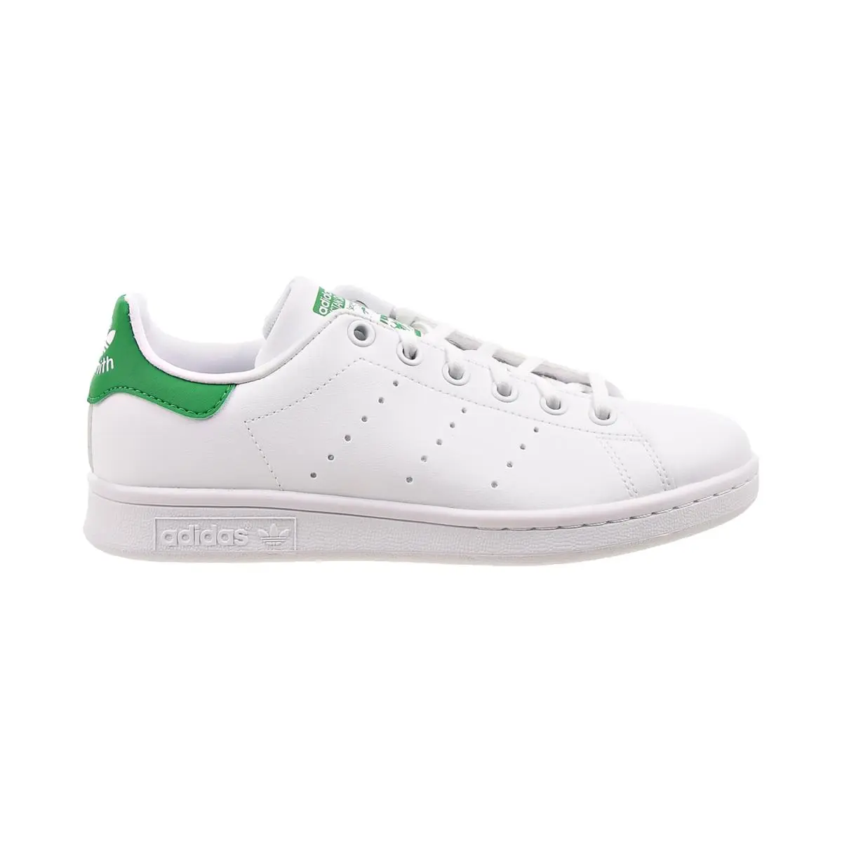Adidas Stan Smith J Big Kids` Shoes Cloud White-green FX7519