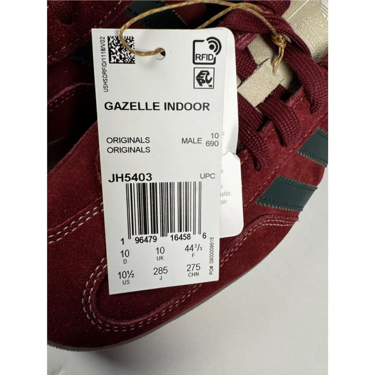 Adidas shoes - Adidas Originals Gazelle Indoor - Originals Gazelle Indoor - JH5403 - Maroon Green 1