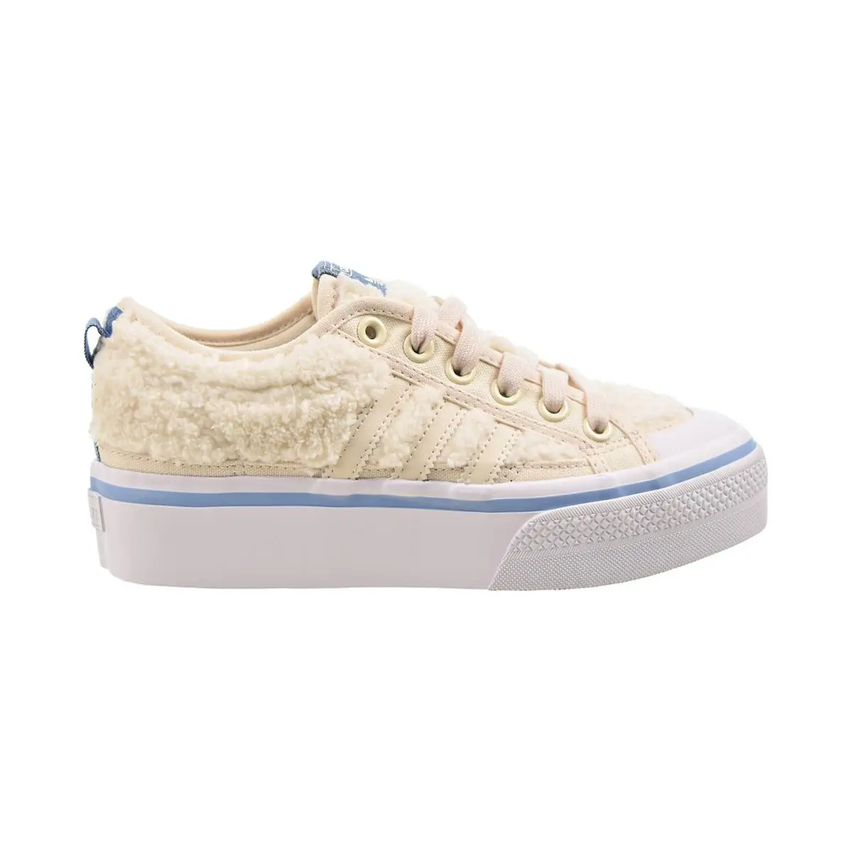 Adidas Nizza Platform Sherpa Women`s Shoes Wonder White-ambient Sky H02698