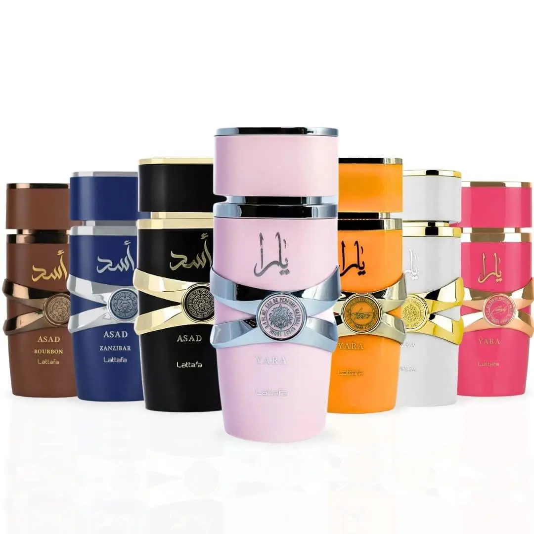 Lattafa Yara Candy Moi Tous Asad Zanzibar Bourbon Edp 100ML Bundle