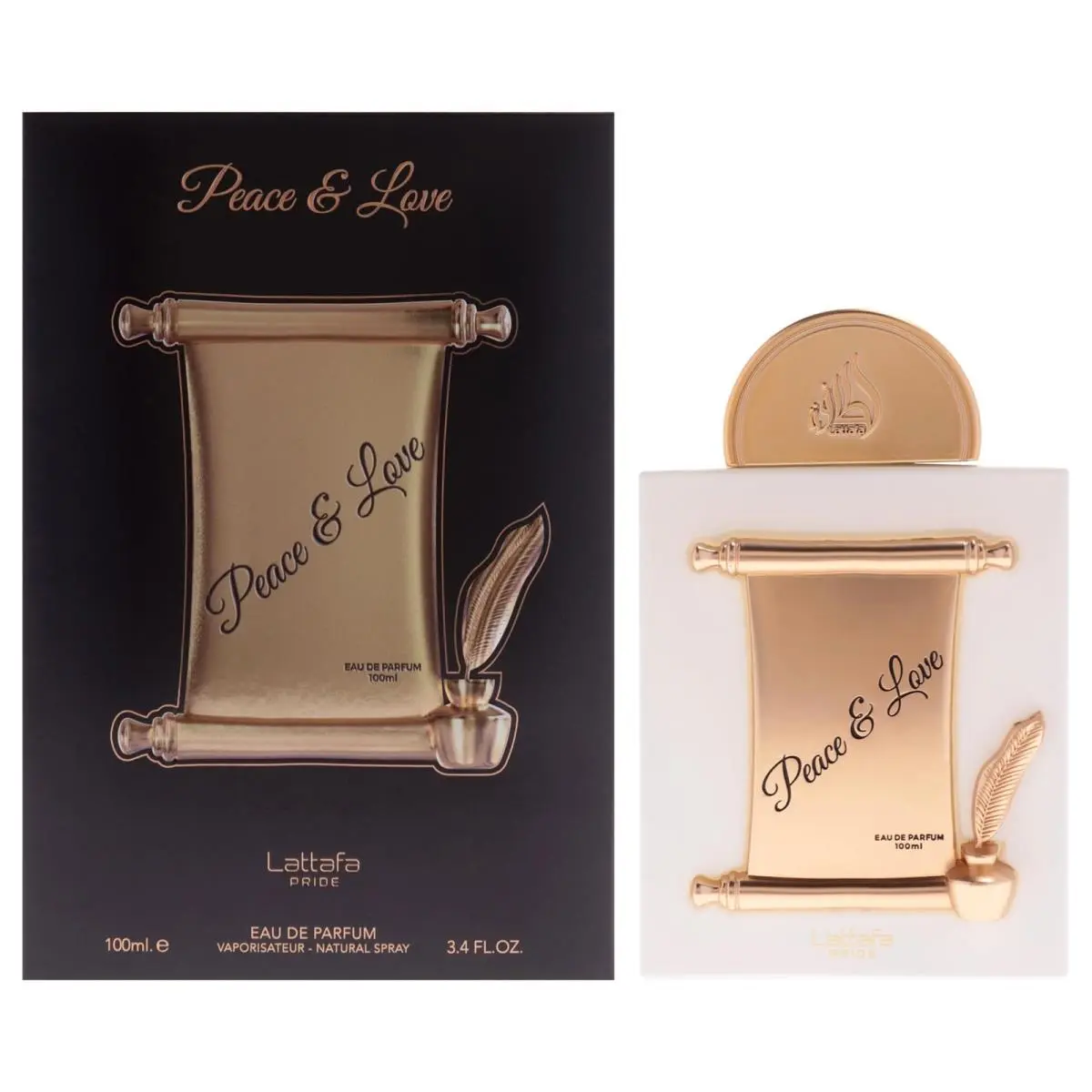 Peace & Love Pride Peace Love For Unisex Eau de Parfum Spray 3.4 Ounce / 100 ml by Lattafa