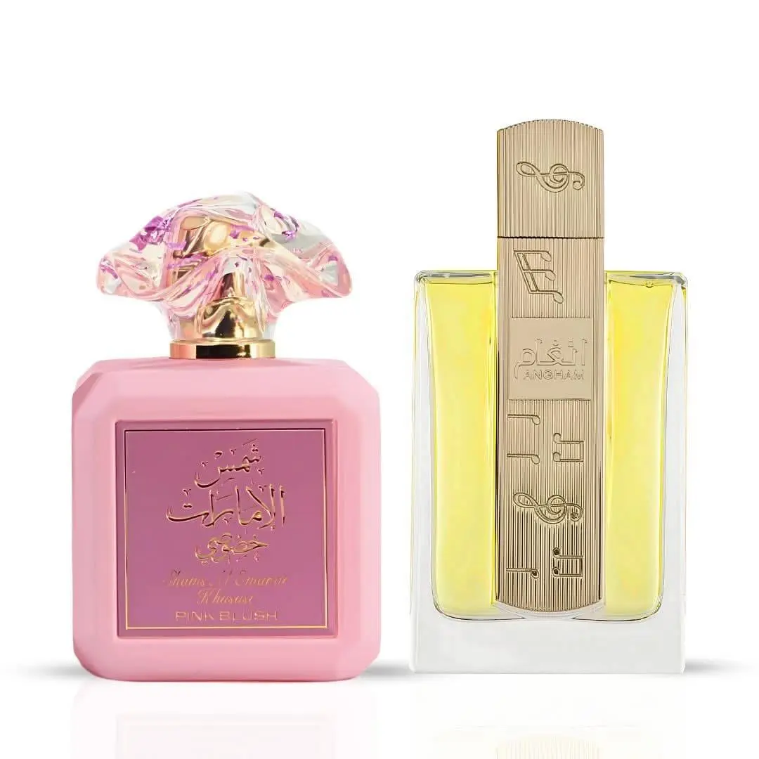 Pink Blush by Ard Al Zaafaran Angham  - Eau de Parfum 100ml Bundle by Lattafa
