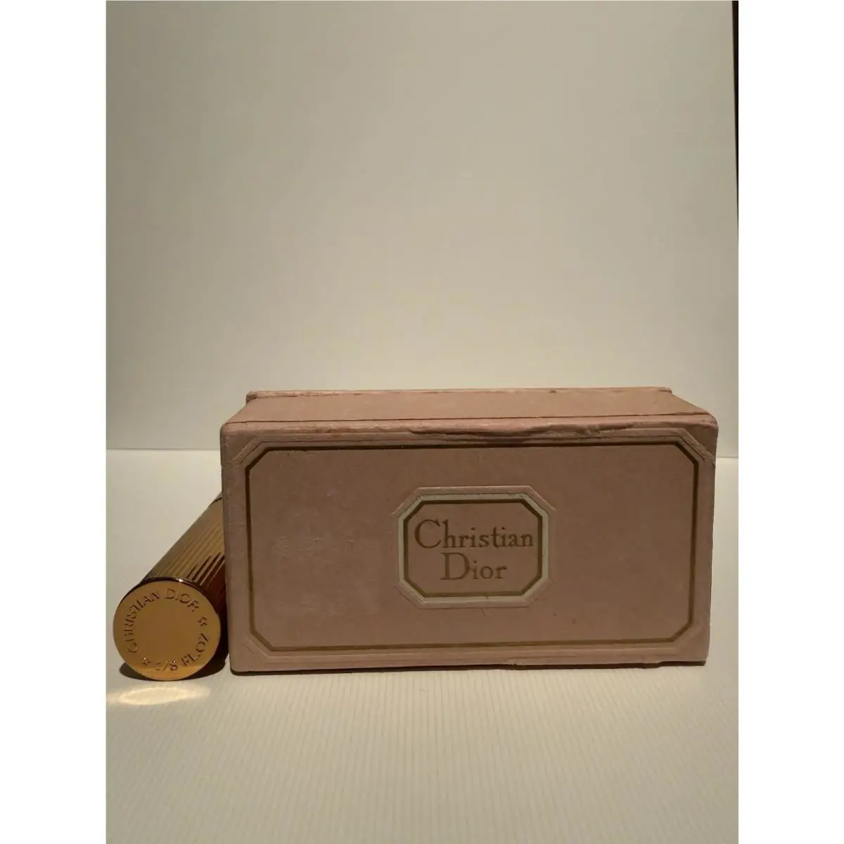 Christian Dior Diorissimo Parfum 1/8 Fl.oz Metal Purse Bottle Vintage 1950s Box