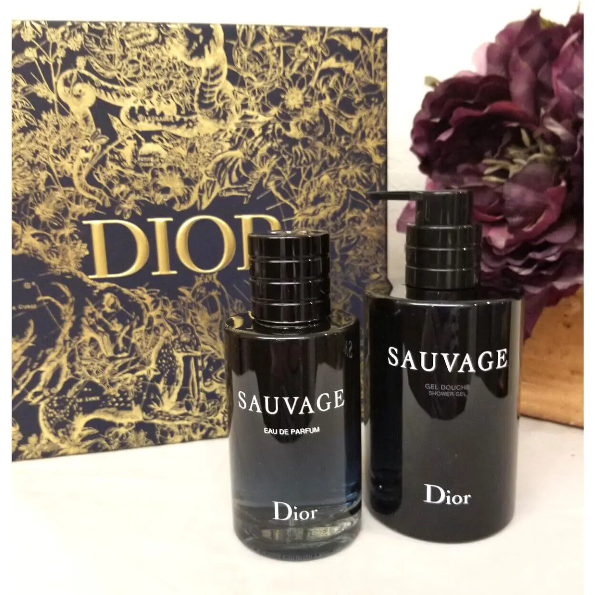 Dior Sauvage 2 Pieces Gift Set Box Men`s Eau de Parfum 3.4 Oz+ Shower Gel 8.4 Oz