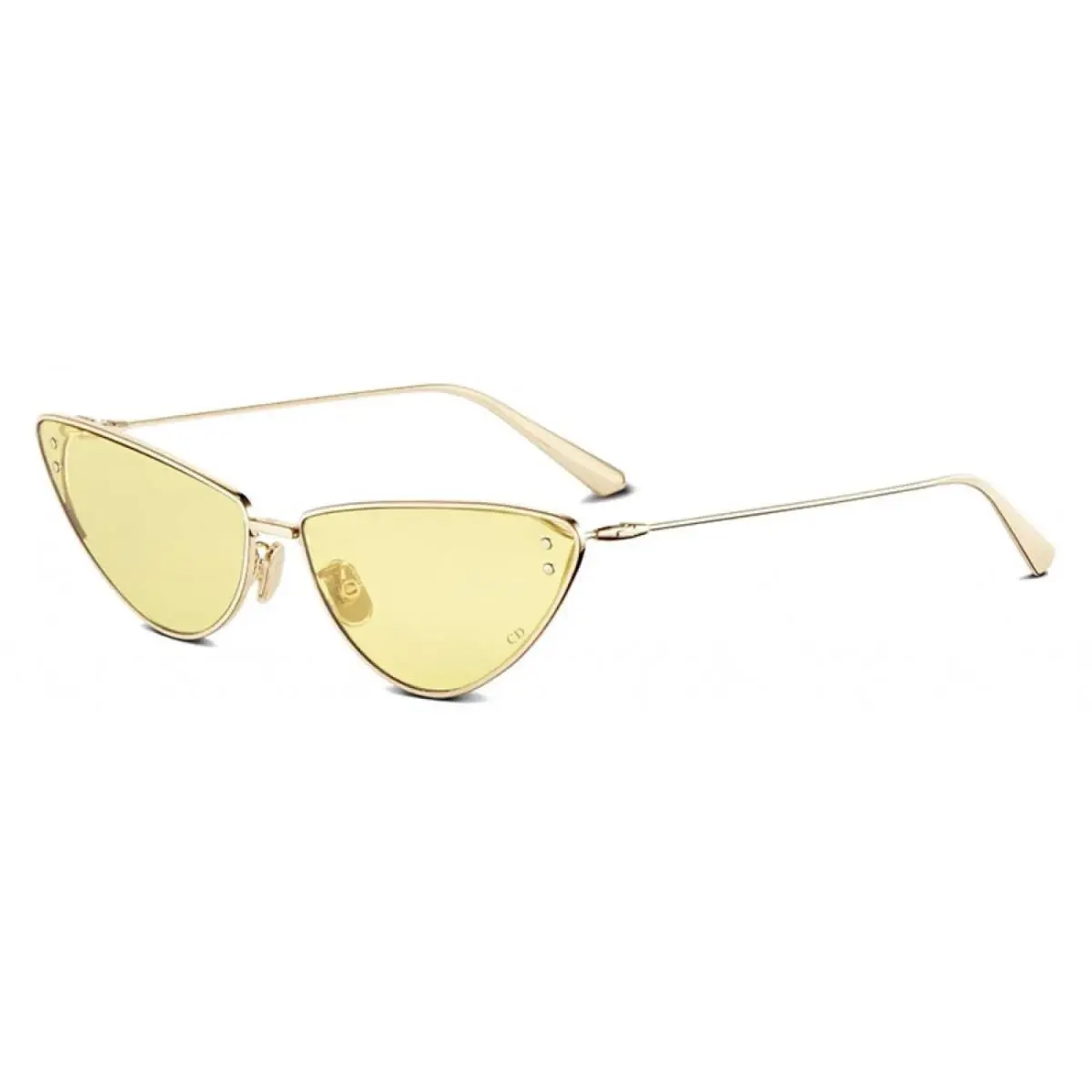 Missdior B1U B0H0 Cat Eye Gold/yellow 63 mm Women`s Sunglasses Frame by Dior
