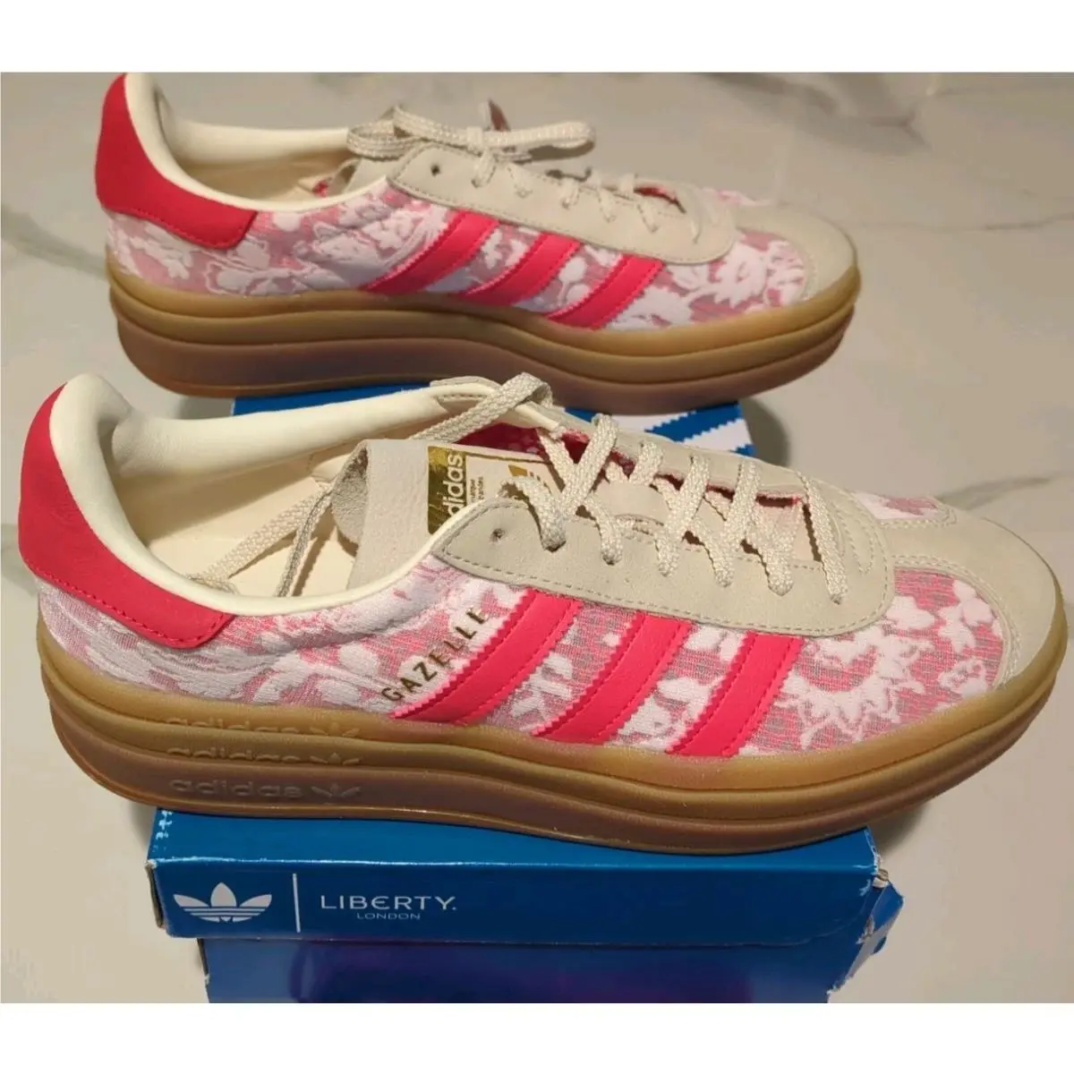 Adidas shoes - adidas Originals Gazelle - Originals Gazelle - JR8885 - Cloud White / Cream White / Better Scarlet (UPC: 197621541682) 2