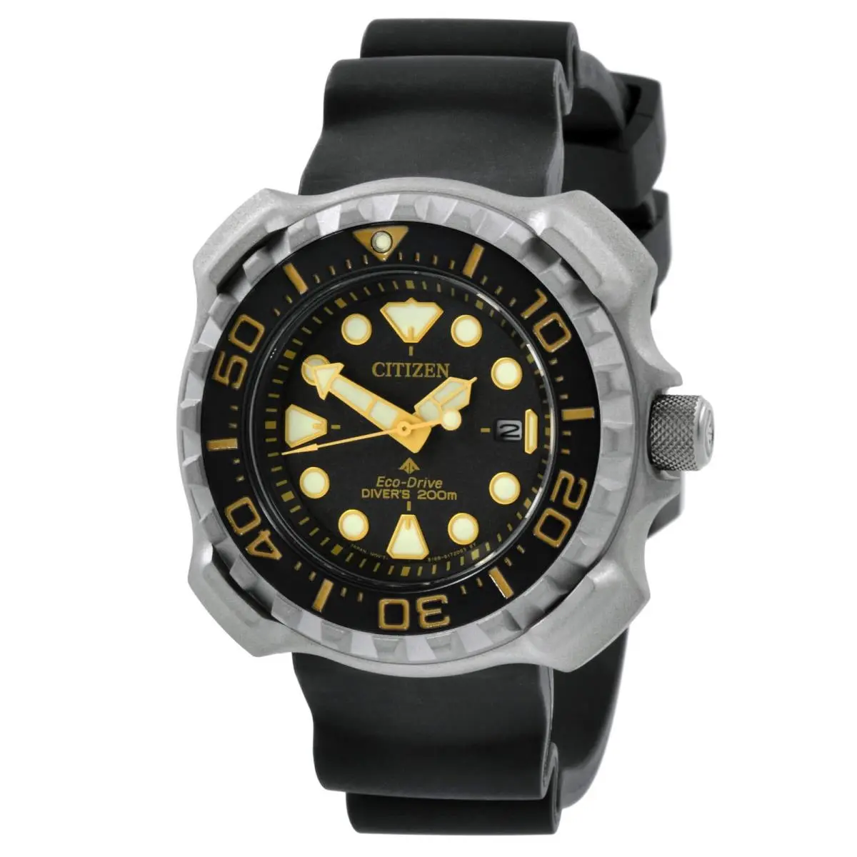 Citizen Men`s Watch Promaster Eco-drive Black Dial Polyurethane Strap BN0220-16E