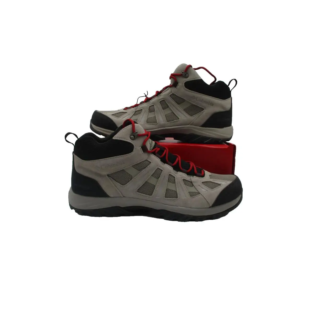 Columbia Hiking Shoes Mens Size 16 Gray Black Waterproof Omni-tech BM0168-006