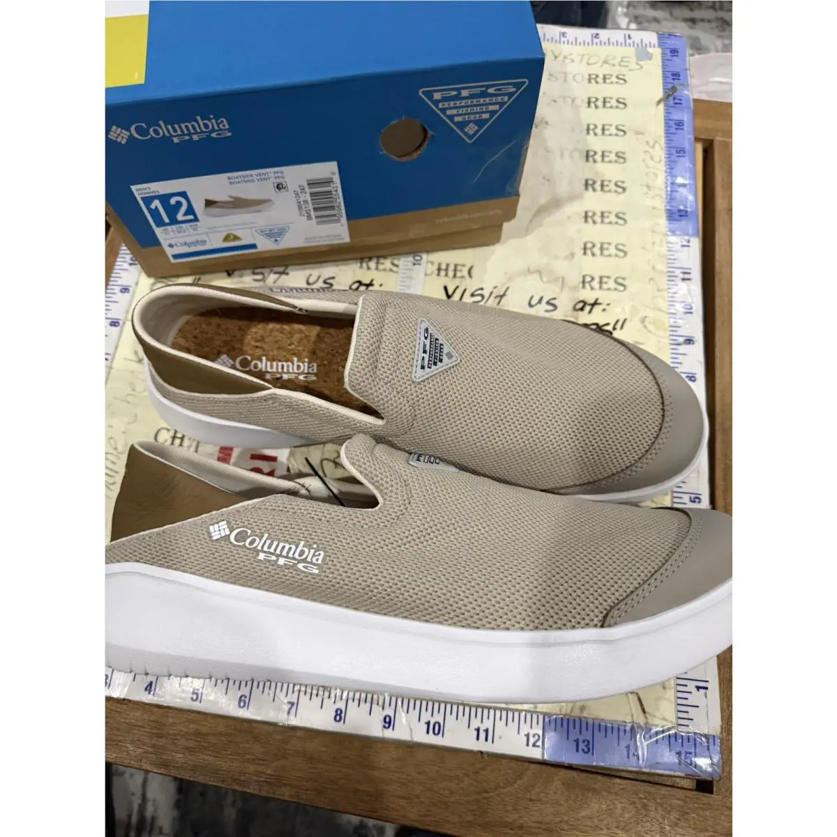 Columbia shoes - Columbia PFG Boatside - PFG Boatside - Canvas Tan/Delta (UPC: 0195982554310) 8