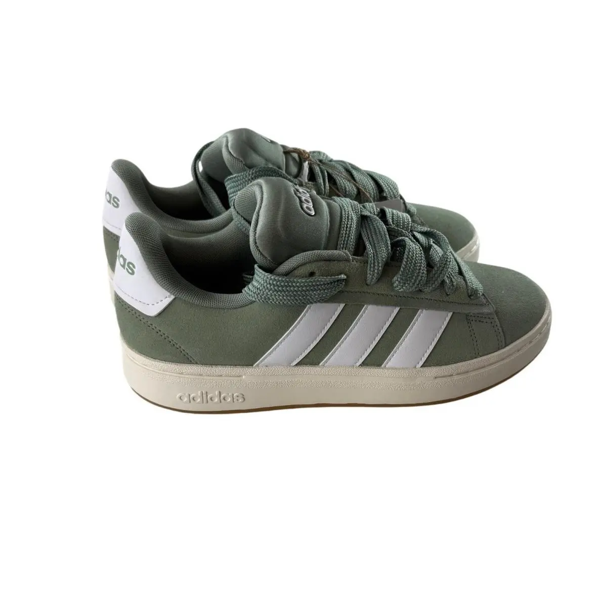 Adidas Grand Court Alpha 00s Cloudfoam Womens Matcha Suede Sneakers Size 8.5