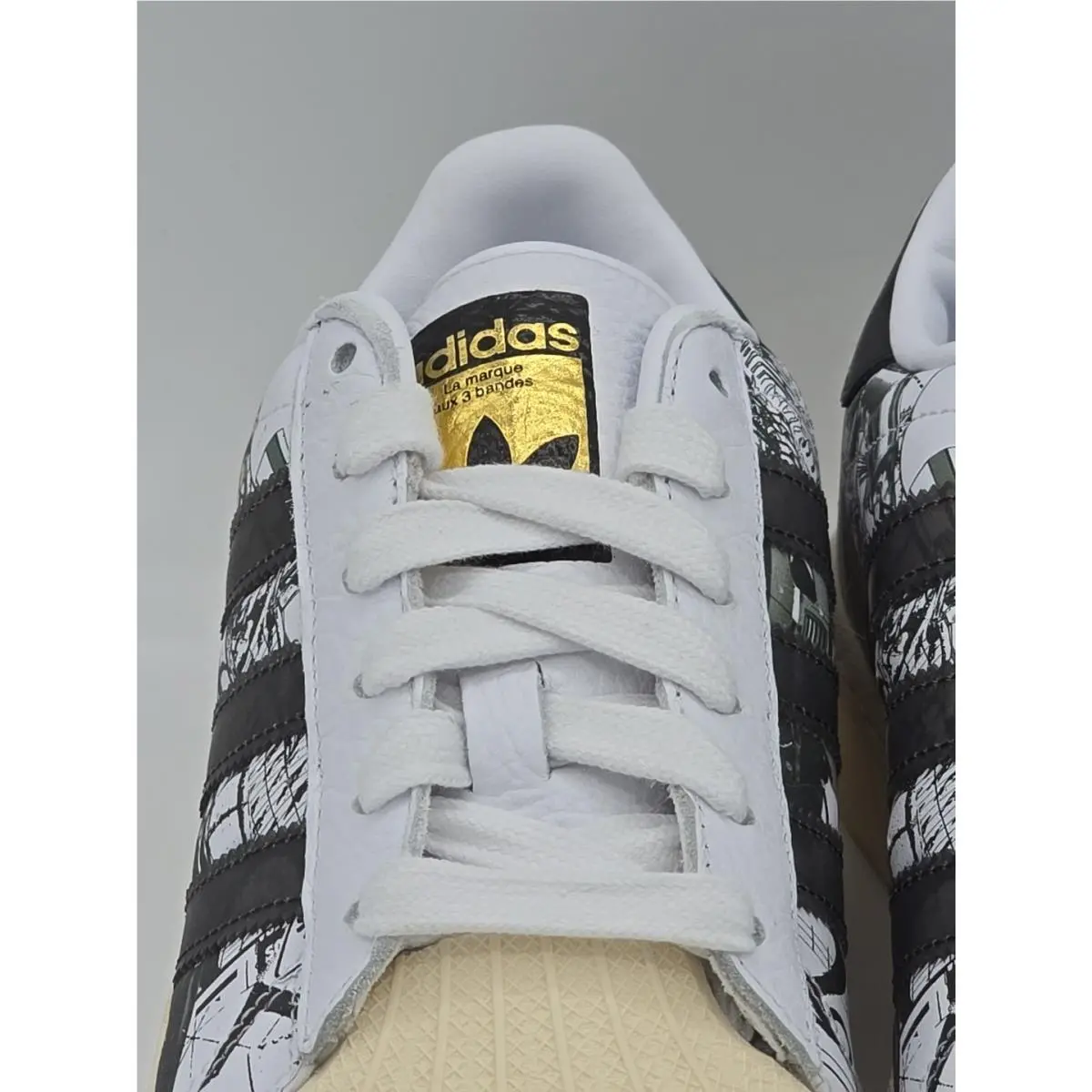 Adidas shoes - adidas Superstar - Superstar - IF9249 - CLOUD WHITE/CORE BLACK/GOLD METALLIC 4