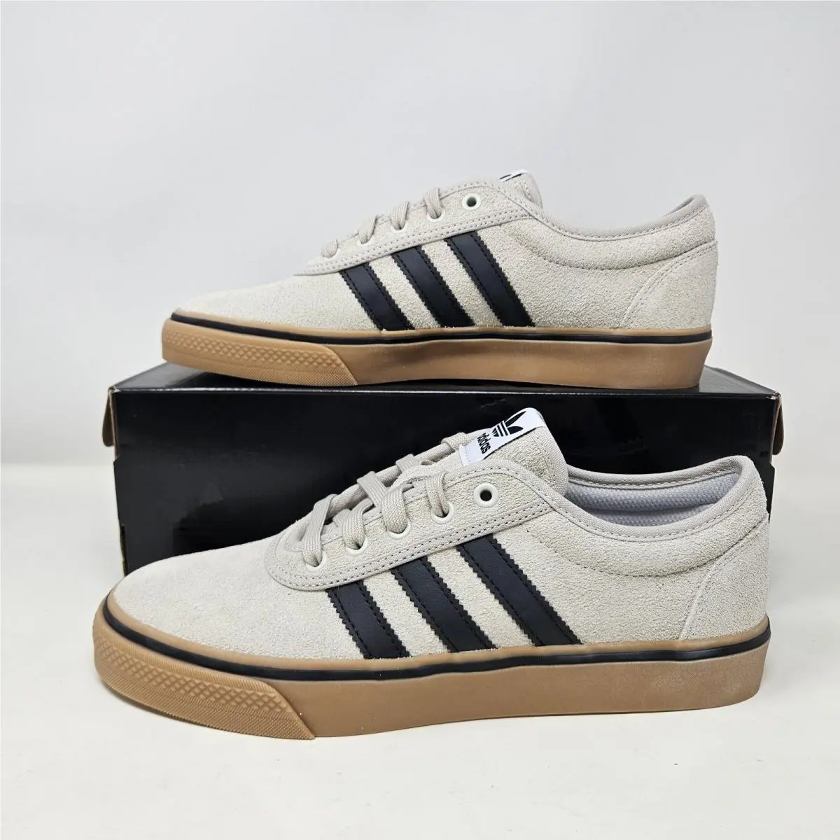 Adidas Adi Ease `crystal White Black` / IE3146 / Size 9 Men`s - 10 Women`s