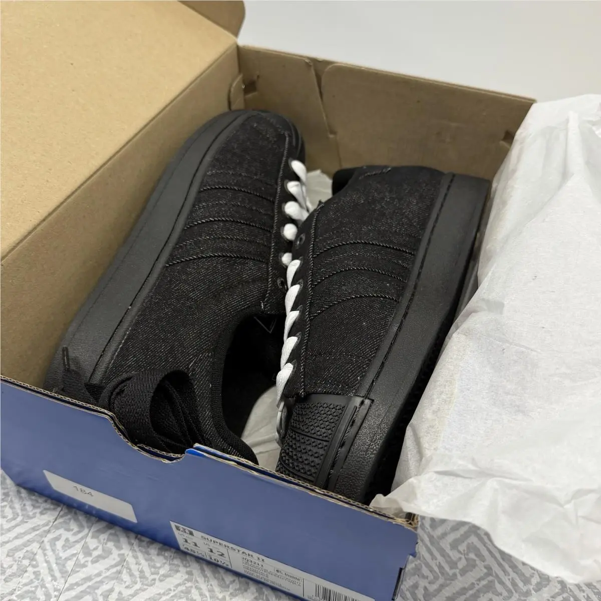 Adidas shoes - Adidas Superstar II - Superstar - JQ3211 - Black 1