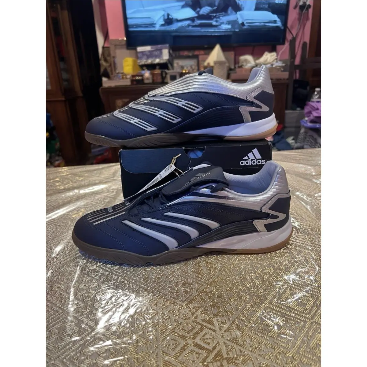Adidas shoes - adidas Copa - Copa - JR4227 - Shadow Navy / Silver Metallic / Gum, Manufacturer: Black / Solar Lime (UPC: 0197620627769) 1