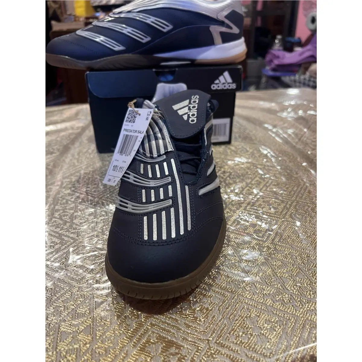 Adidas shoes - adidas Copa - Copa - JR4227 - Shadow Navy / Silver Metallic / Gum, Manufacturer: Black / Solar Lime (UPC: 0197620627769) 2