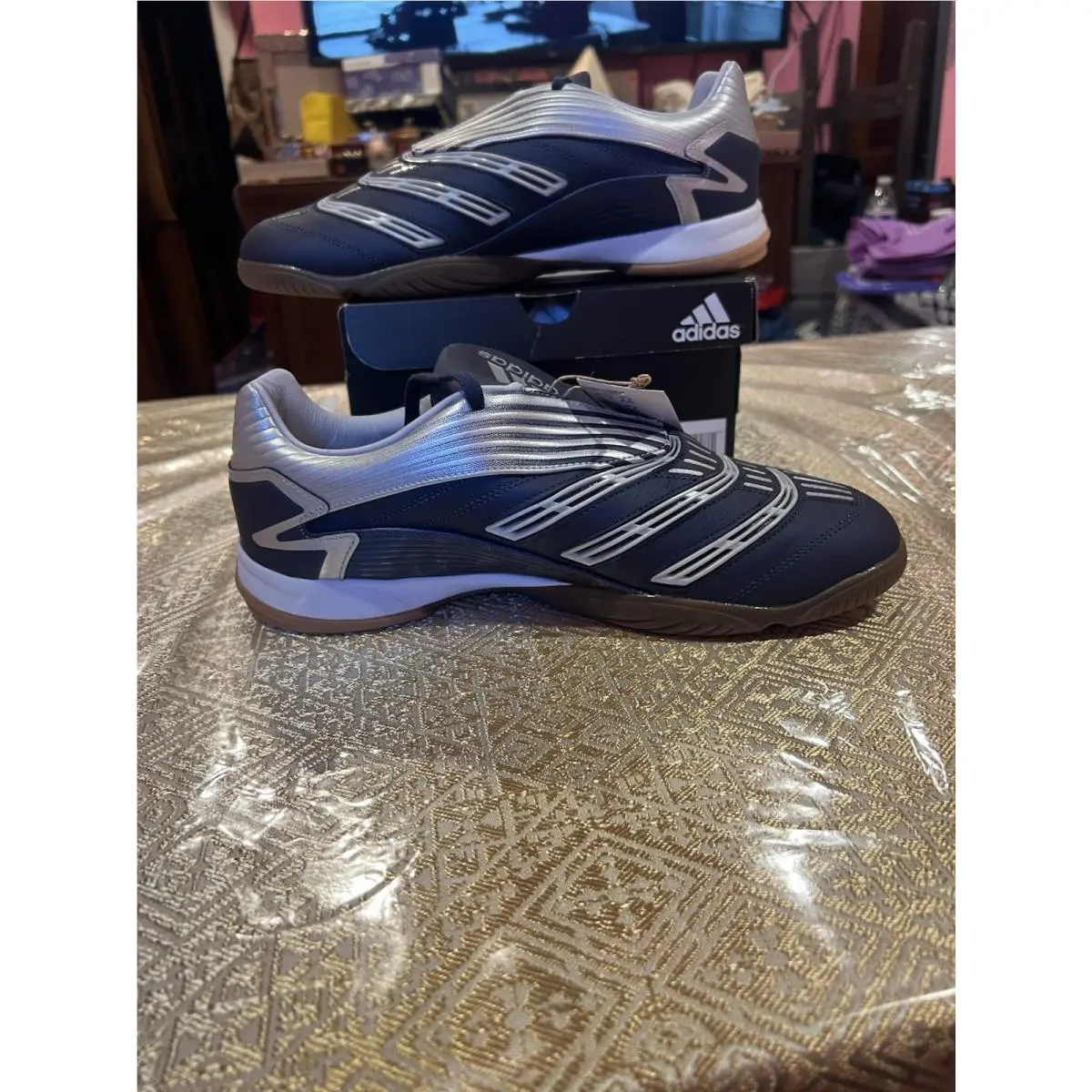 Adidas shoes - adidas Copa - Copa - JR4227 - Shadow Navy / Silver Metallic / Gum, Manufacturer: Black / Solar Lime (UPC: 0197620627769) 3
