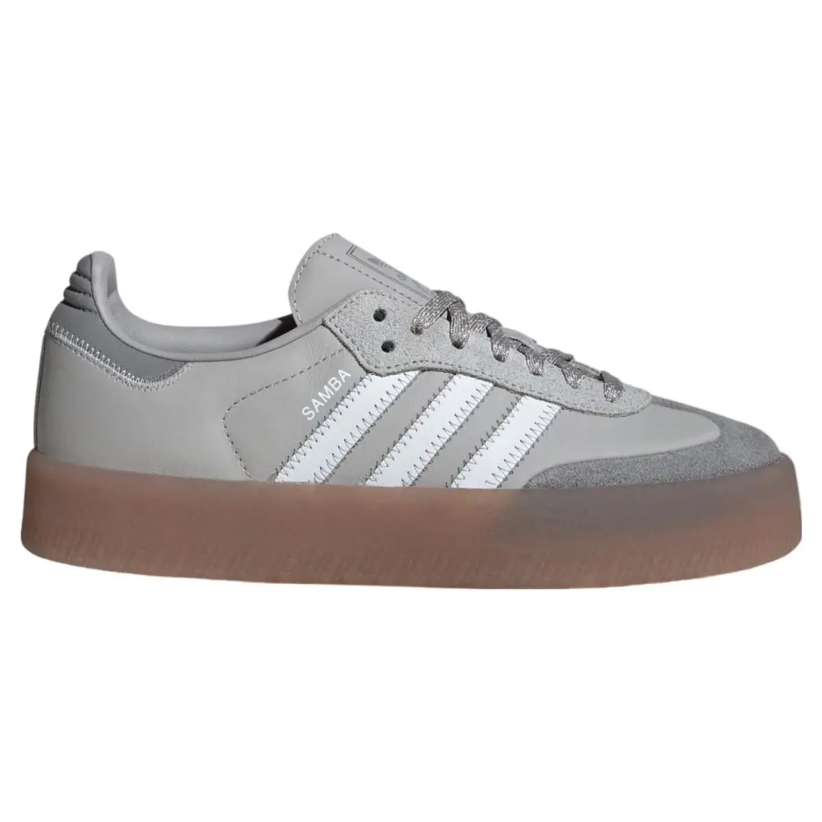 Adidas Sambae Gray/white IE9108 Women`s Size 9 - Gray