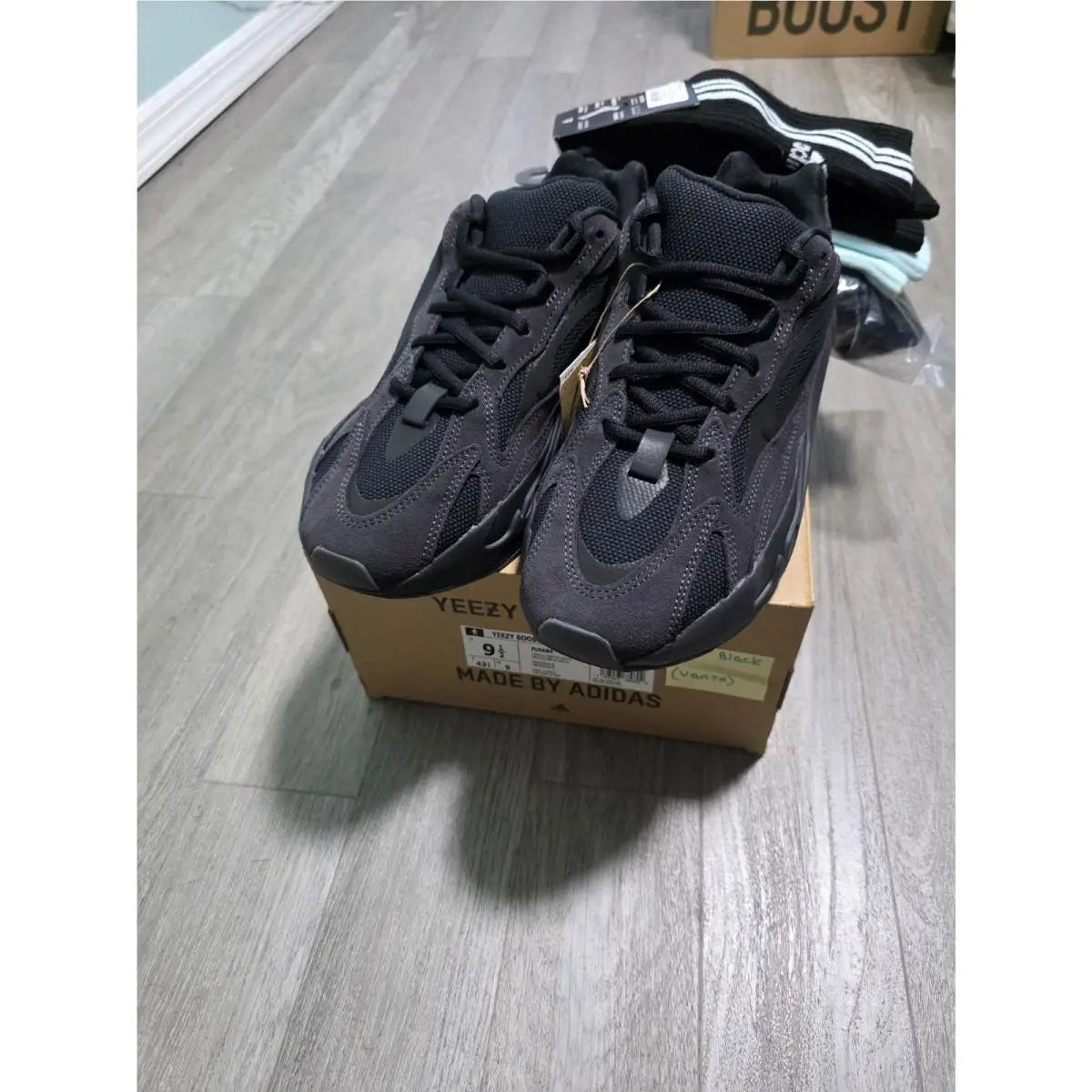 Adidas shoes - adidas  Yeezy Boost 700 V2 Lace Up - FU6684 - Black (UPC: 193093889925) 0