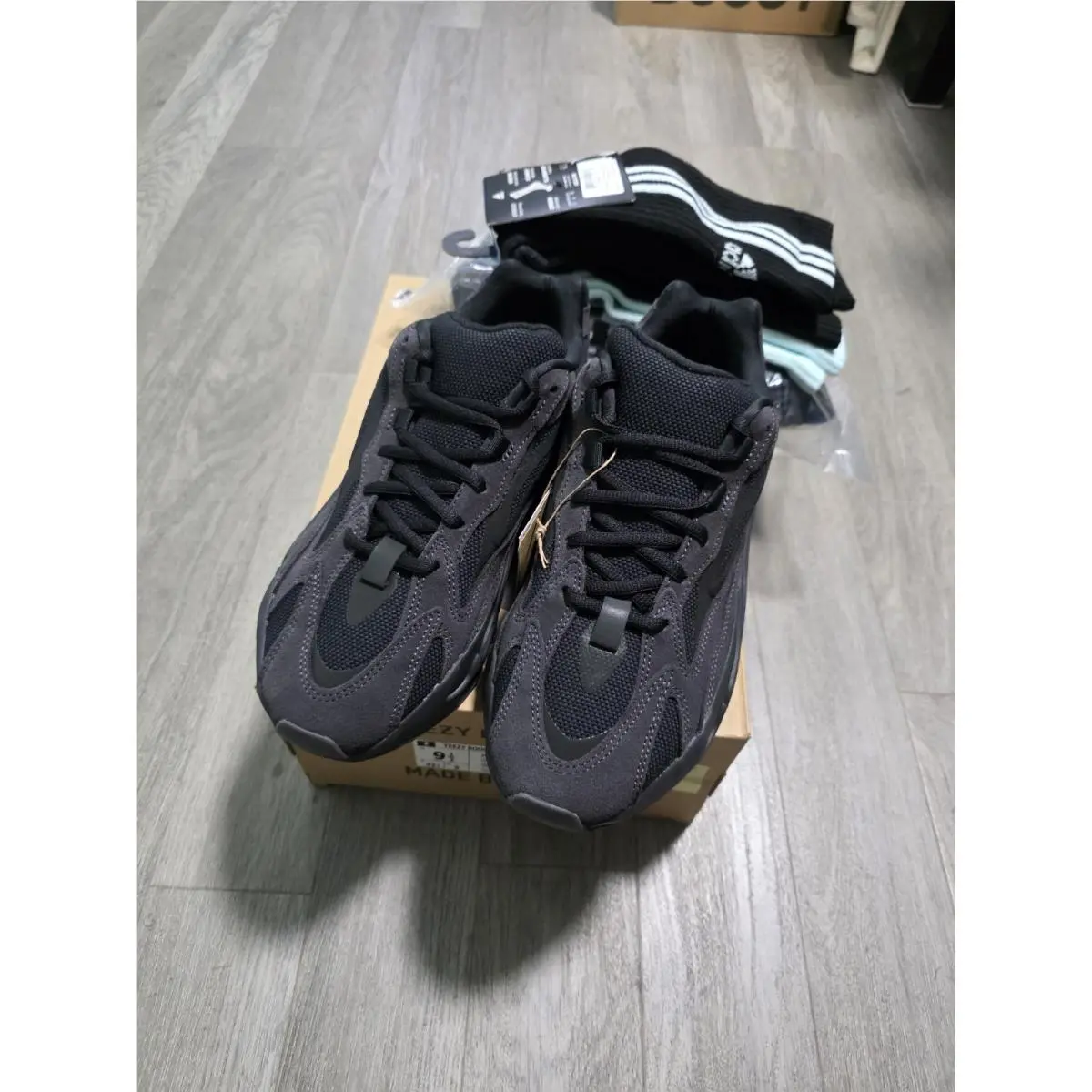 Adidas shoes - adidas  Yeezy Boost 700 V2 Lace Up - FU6684 - Black (UPC: 193093889925) 1