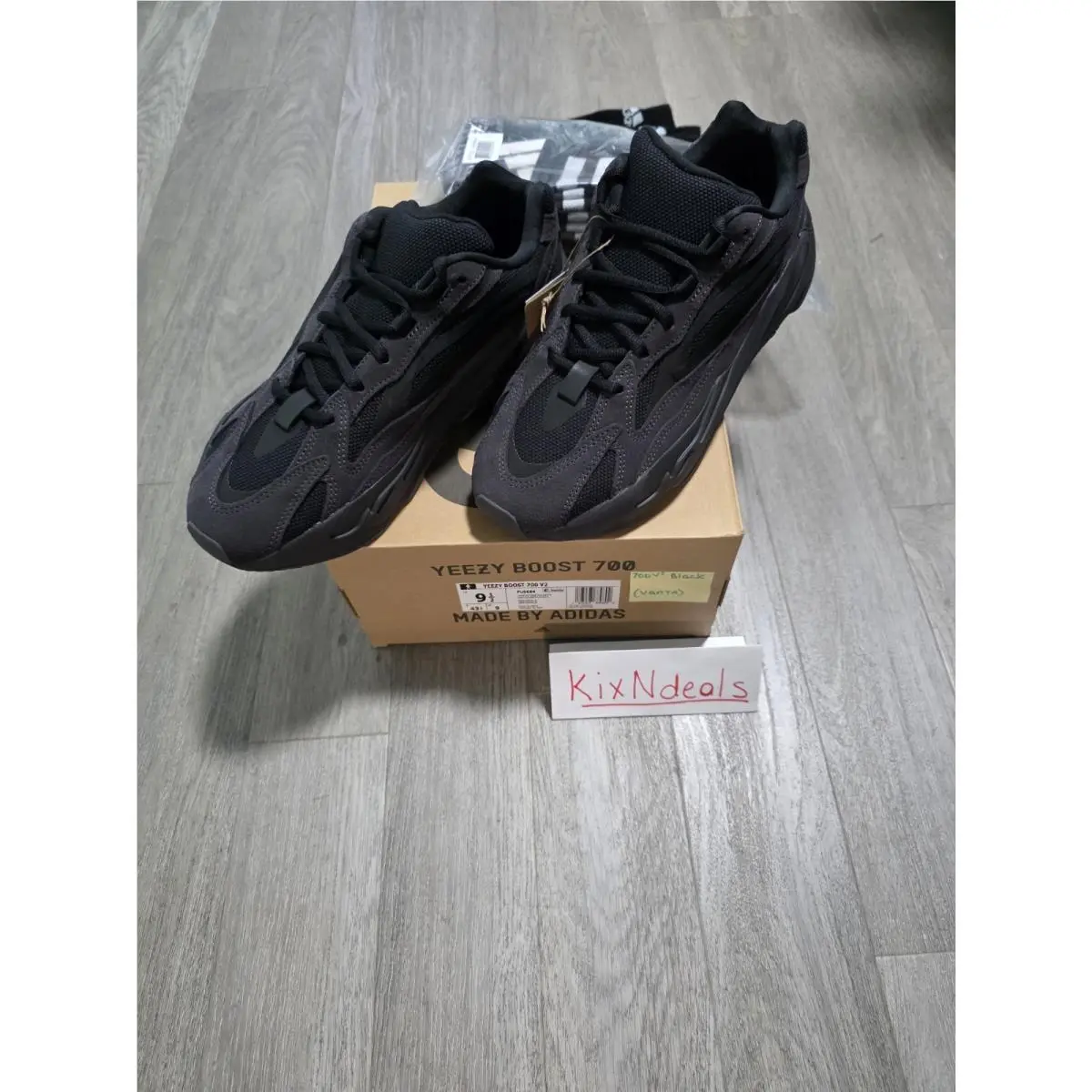 Adidas shoes - adidas  Yeezy Boost 700 V2 Lace Up - FU6684 - Black (UPC: 193093889925) 2