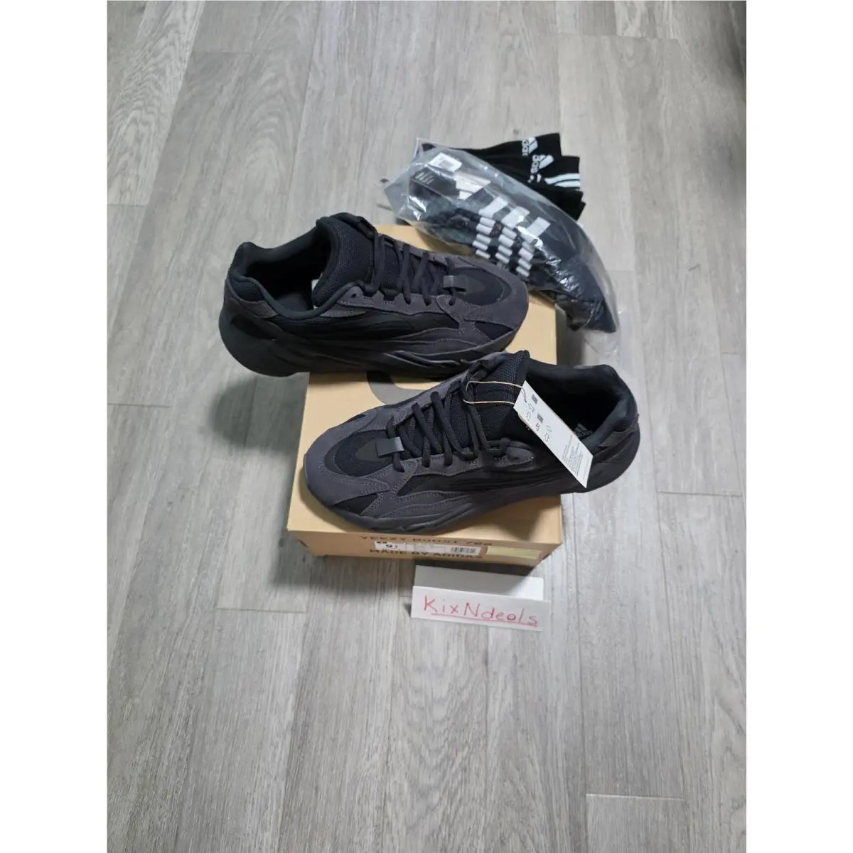 Adidas shoes - adidas  Yeezy Boost 700 V2 Lace Up - FU6684 - Black (UPC: 193093889925) 5