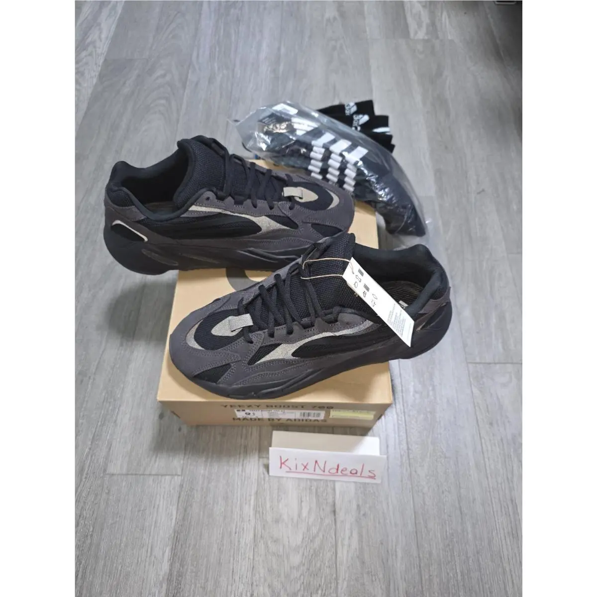 Adidas shoes - adidas  Yeezy Boost 700 V2 Lace Up - FU6684 - Black (UPC: 193093889925) 7