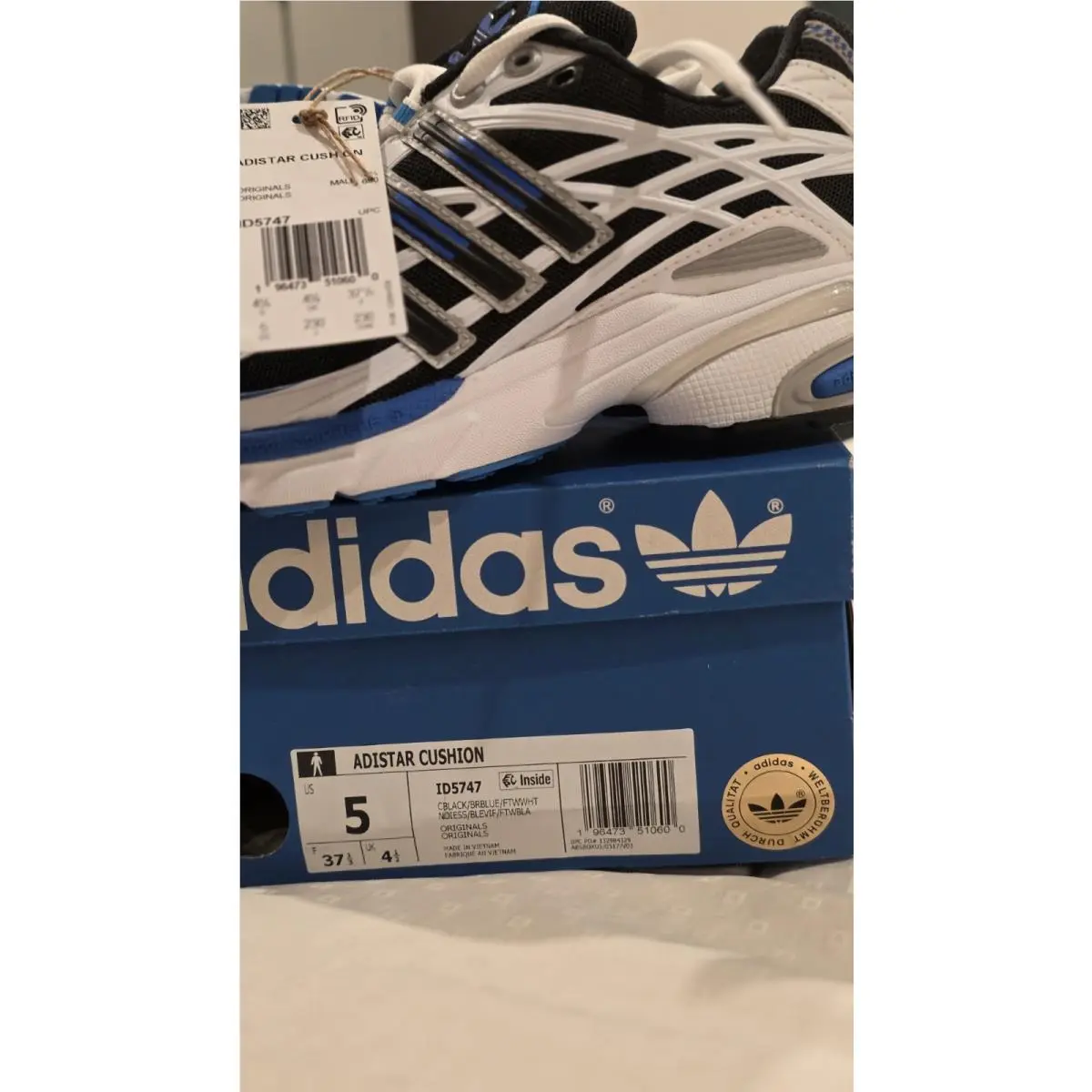 Adidas shoes - adidas adistar - adistar - ID5747 - White/ Blue/ Black 10