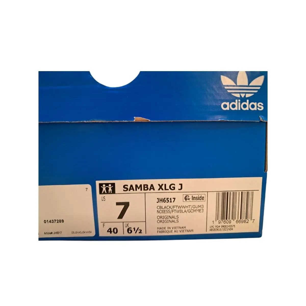 Adidas shoes - Adidas Samba XLG - Samba XLG - JH6517 - Black / White / Gum (UPC: 197609669827) 1