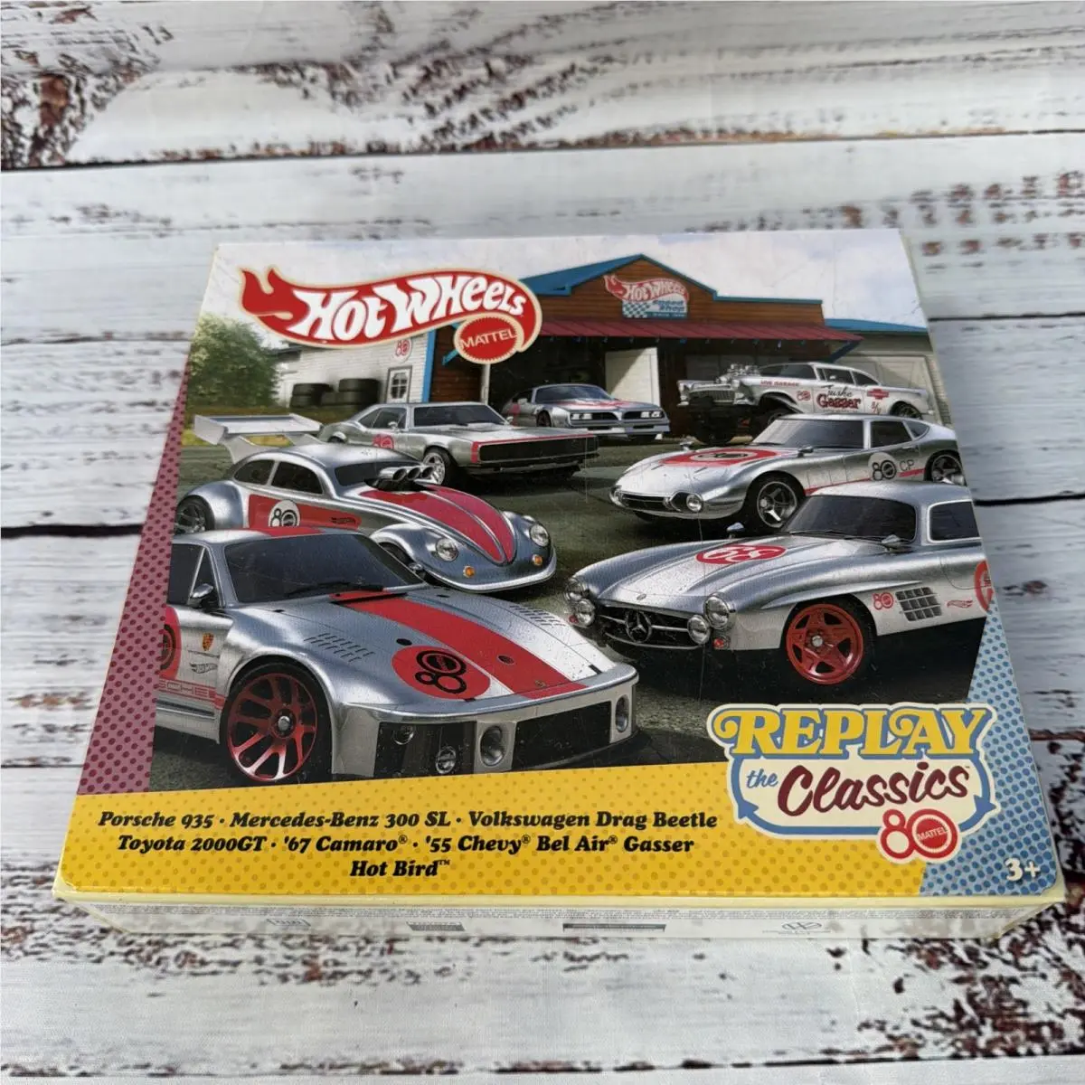 Hot Wheels Replay The Classics 80th Anniversary Mattel 2025 Set Of 7 Zamacs - Zamac/Raw/Silver
