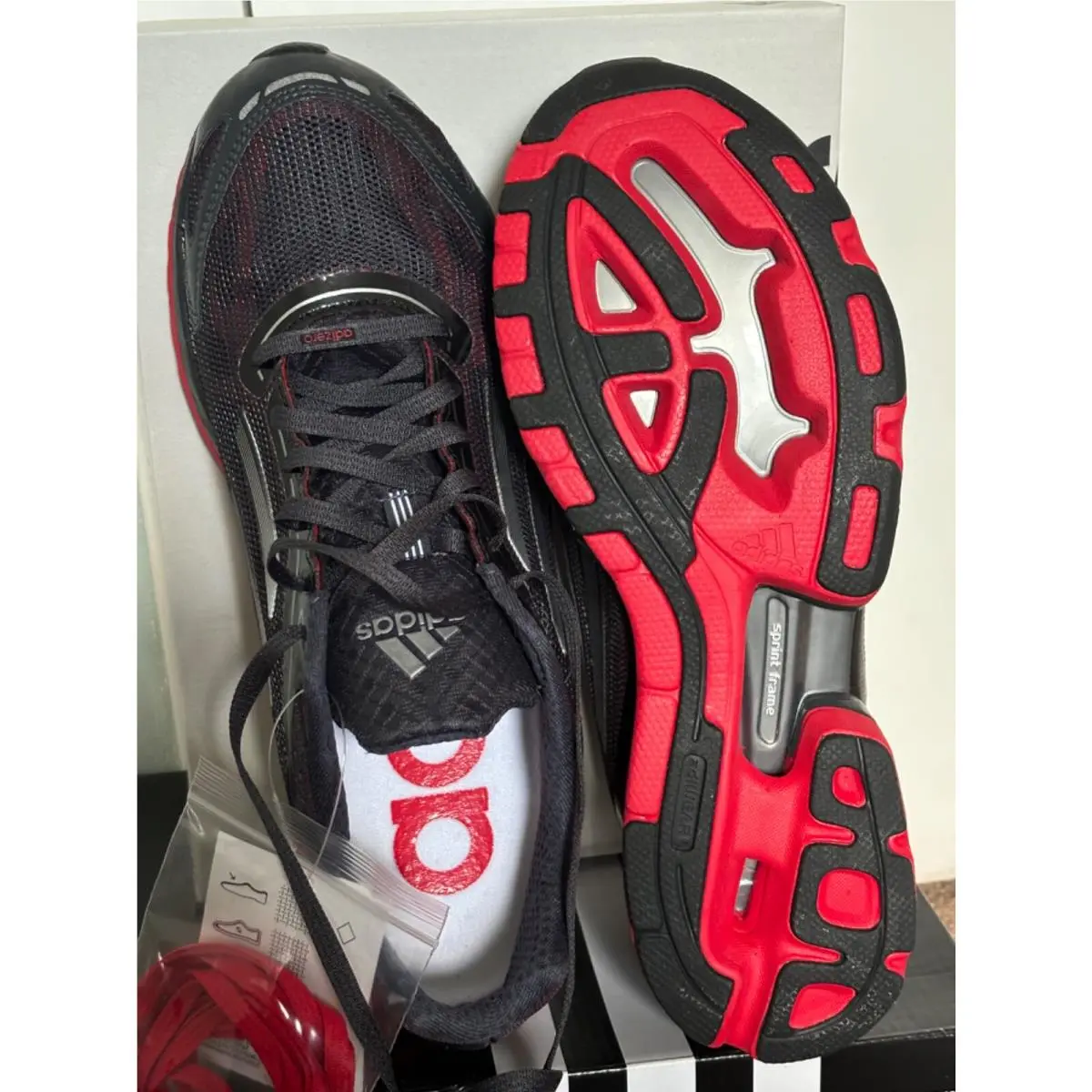 Adidas shoes - adidas Adizero - Adizero - G20341 - black/red 0
