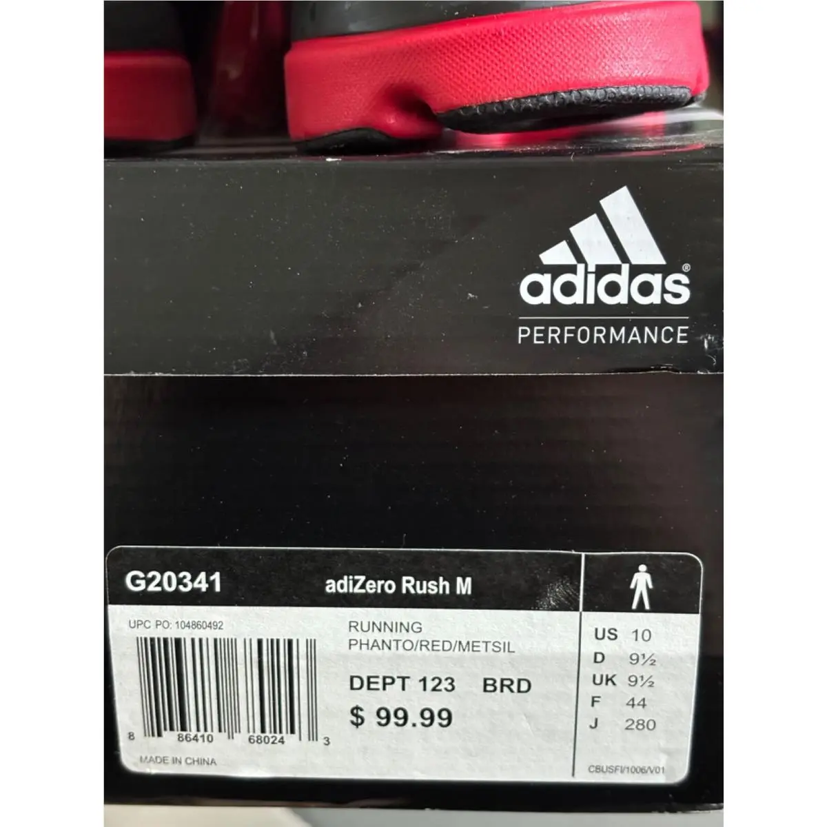 Adidas shoes - adidas Adizero - Adizero - G20341 - black/red 6