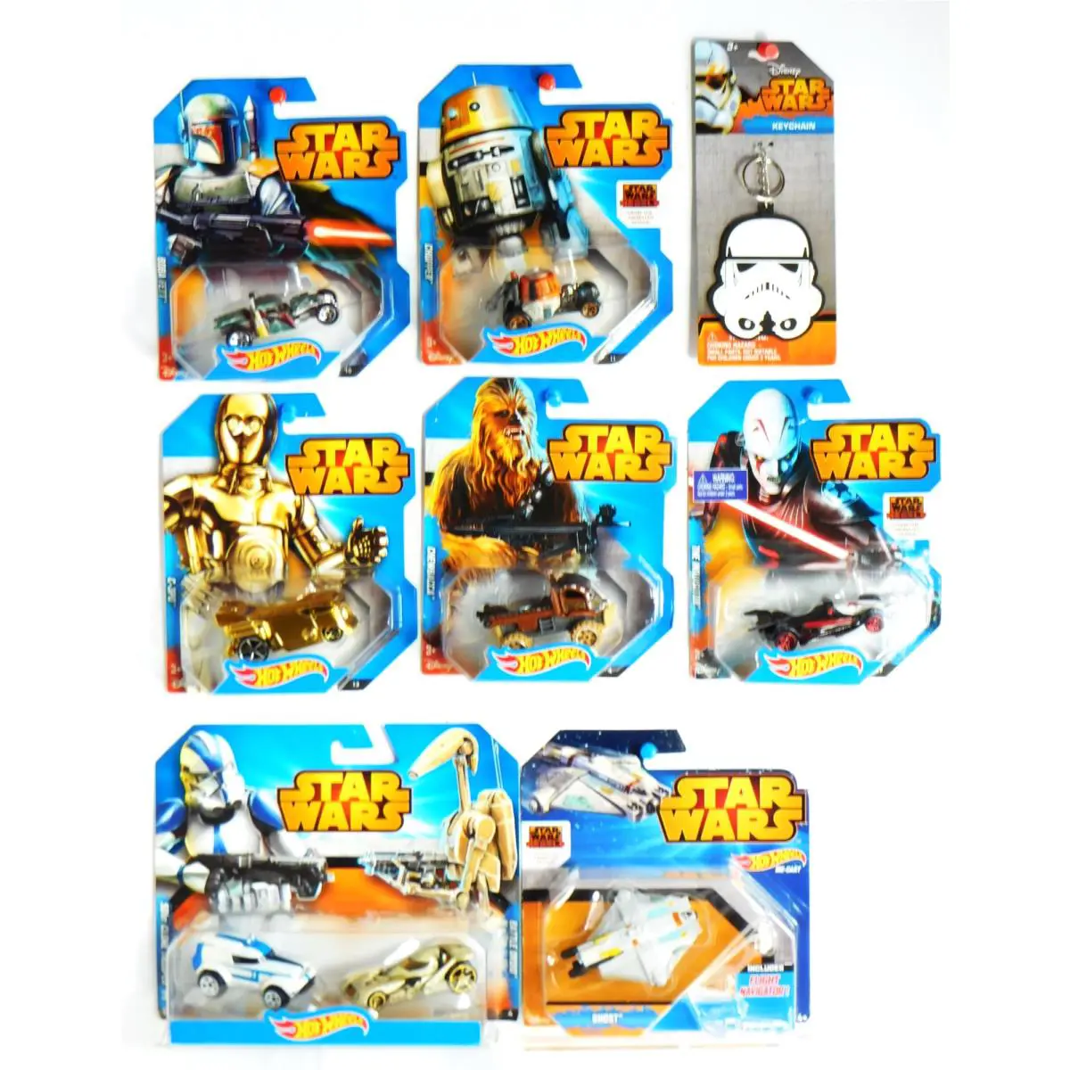 HW 2014 Star Wars Boba Fett/C-3PO/Chopper/Ghost/Inquisitor/Chew/Clone/Droid