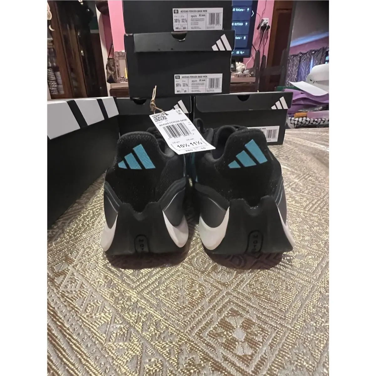 Adidas shoes - adidas Motorsports - Motorsports - JQ3273 - Core Black / Semi Mint Rush / Iron Metallic (UPC: 0197618339148) 12