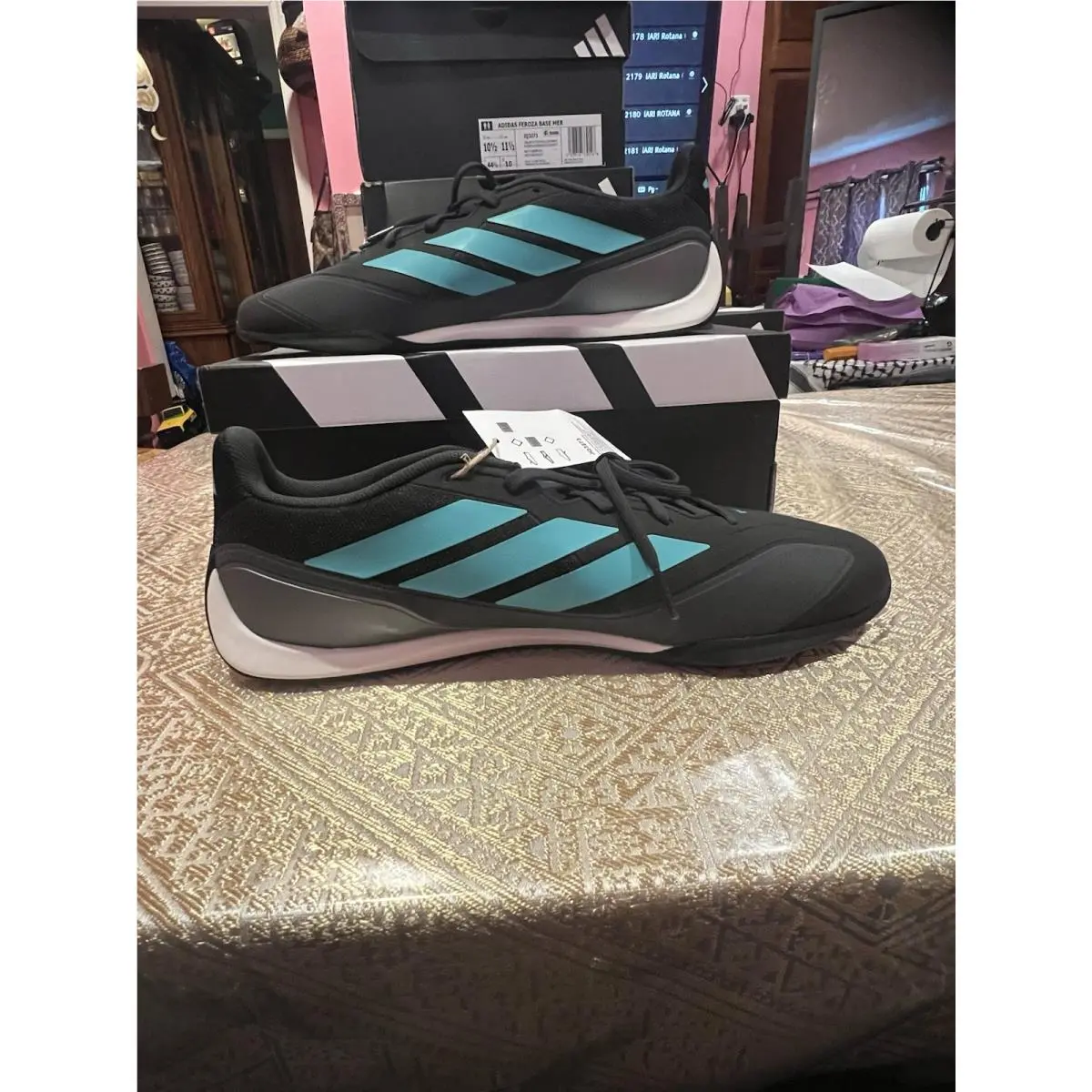 Adidas shoes - adidas Motorsports - Motorsports - JQ3273 - Core Black / Semi Mint Rush / Iron Metallic (UPC: 0197618339148) 2