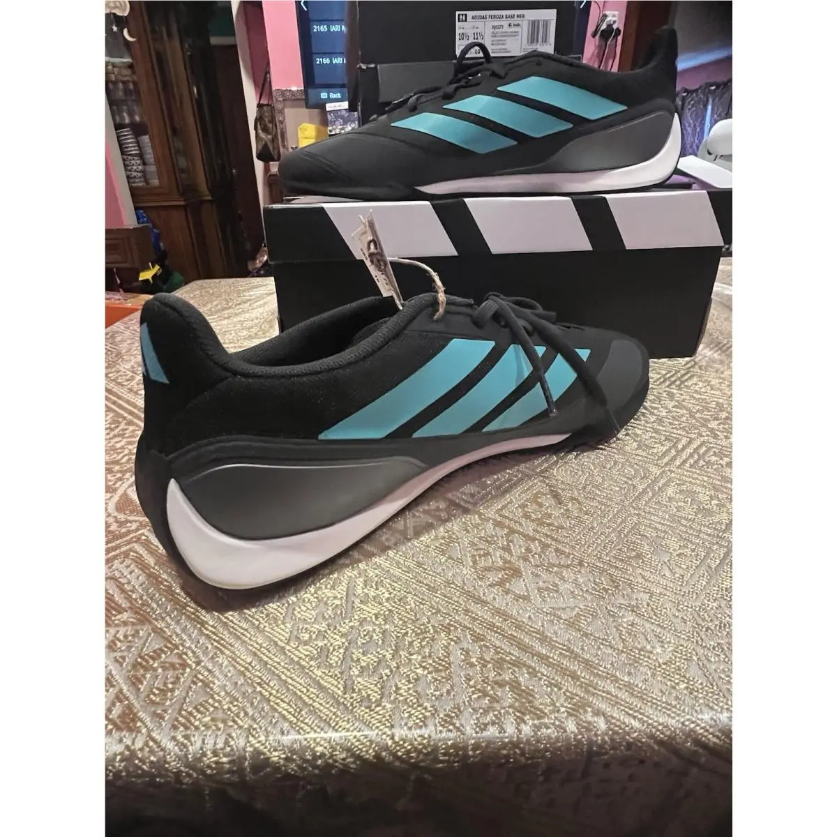 Adidas shoes - adidas Motorsports - Motorsports - JQ3273 - Core Black / Semi Mint Rush / Iron Metallic (UPC: 0197618339148) 6